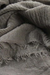 Taupe Crinkle Cotton Hijab