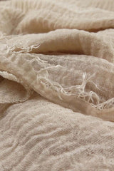 Cream Cotton Crinkle Hijab