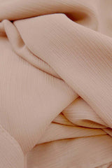 Light Peach Crinkle Chiffon Hijab