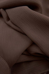 Pony Brown- Crinkle Chiffon