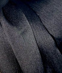 Crinkle Silk-Satin Touch Hijab - Black