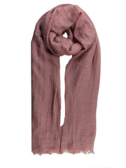 Dusky Pink Cotton Crinkle Hijab