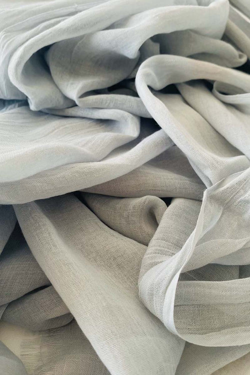 Gentle Grey Cotton Mix Hijab