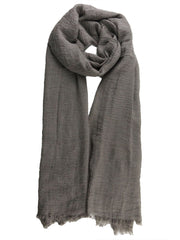 Taupe Crinkle Cotton Hijab