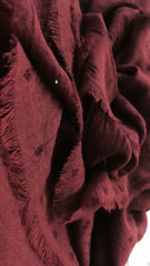 Burgundy Hijab with textured dot detail