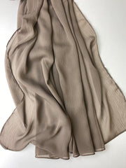 Stone- Lightweight Crinkle Chiffon