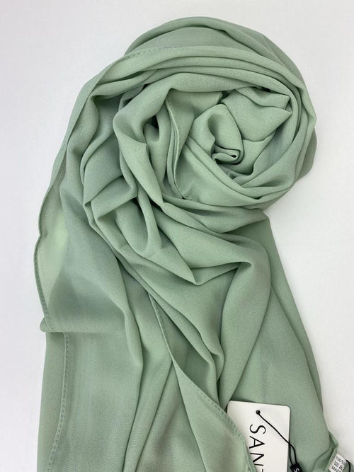 Sage Mint- Chiffon Hijab