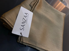 Crinkle Silk-Satin Touch Hijab | Taupe