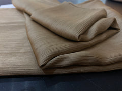 Crinkle Silk-Satin Touch Hijab | Taupe