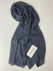 Pigeon Blue- Chiffon Hijab