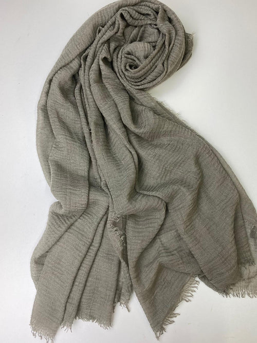 Silver Fox Cotton Crinkle Hijab