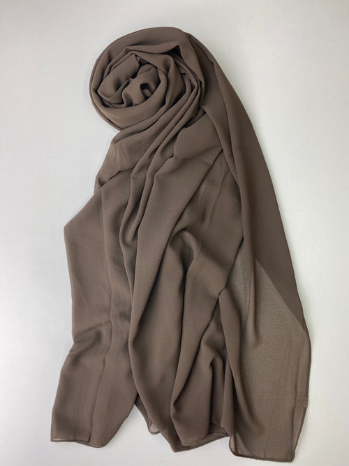 Mocha- Chiffon Hijab