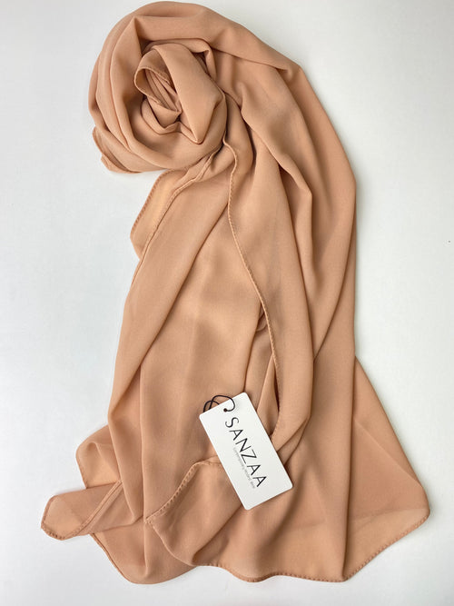 Light peach- Chiffon Hijab