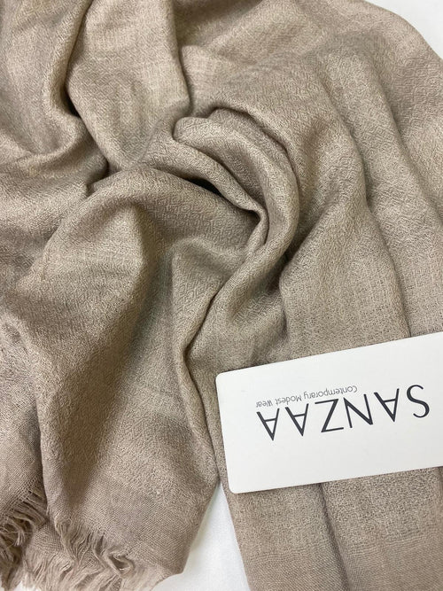 Tranquil Taupe Diamond Twill Hijab