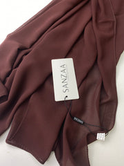 Mahogany Brown- Chiffon Hijab