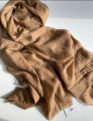 Caramel Cotton Mix Hijab