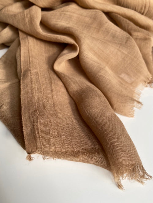 Caramel Cotton Mix Hijab