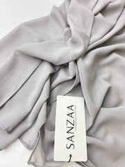 Iced grey- Chiffon Hijab