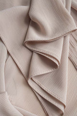 Ivory Blush Crinkle Chiffon Hijab
