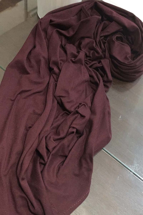 Premium Burgundy Maxi Jersey Hijab