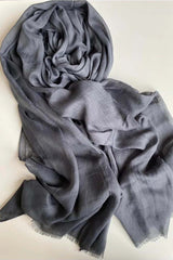 Luxe Grey Cotton Mix Hijab