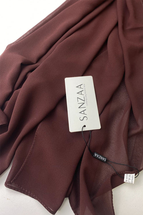 Mahogany Brown- Chiffon Hijab