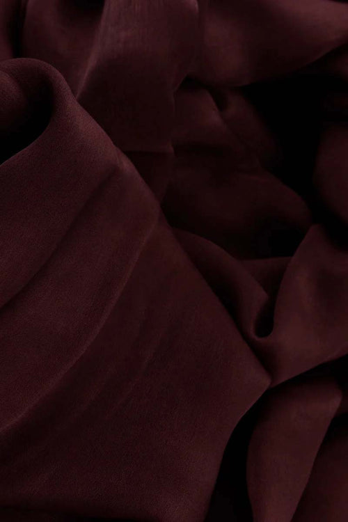Mulberry Silk Hijab - Burgundy