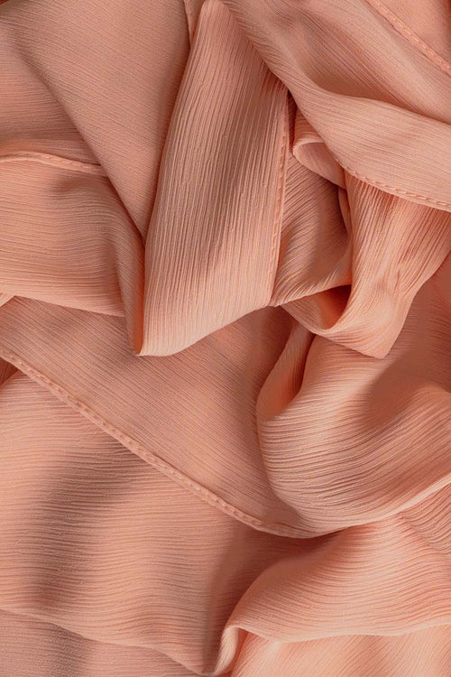 Coral Pink | Crinkle Chiffon Hijab