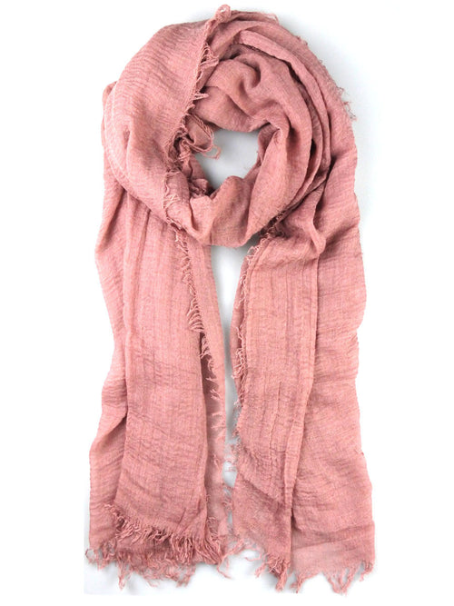 Pink Crinkle Cotton Hijab