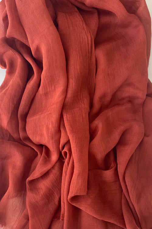 Spicy Orange Cotton Mix Hijab